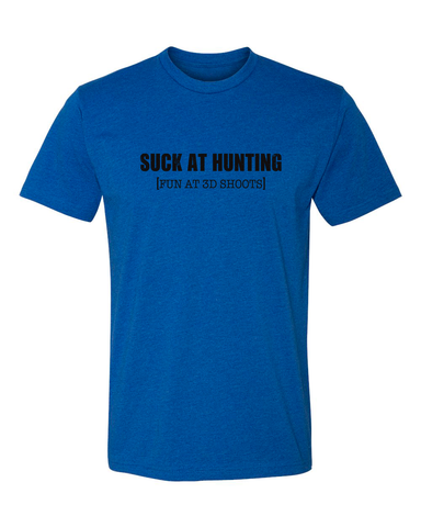 SUCK AT HUNTING ROYAL T-SHIRT