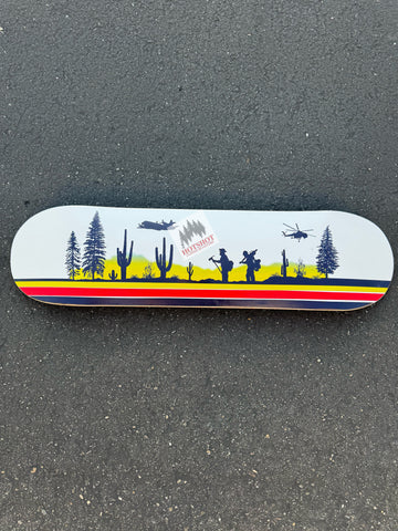 BURNING SUNSET SKATE DECK