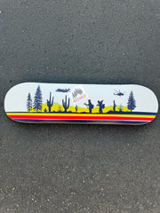 BURNING SUNSET SKATE DECK