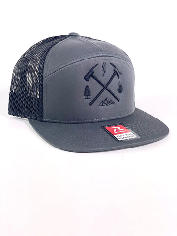 0462 - GREY/GREY SNAPBACK/FLAT BILL