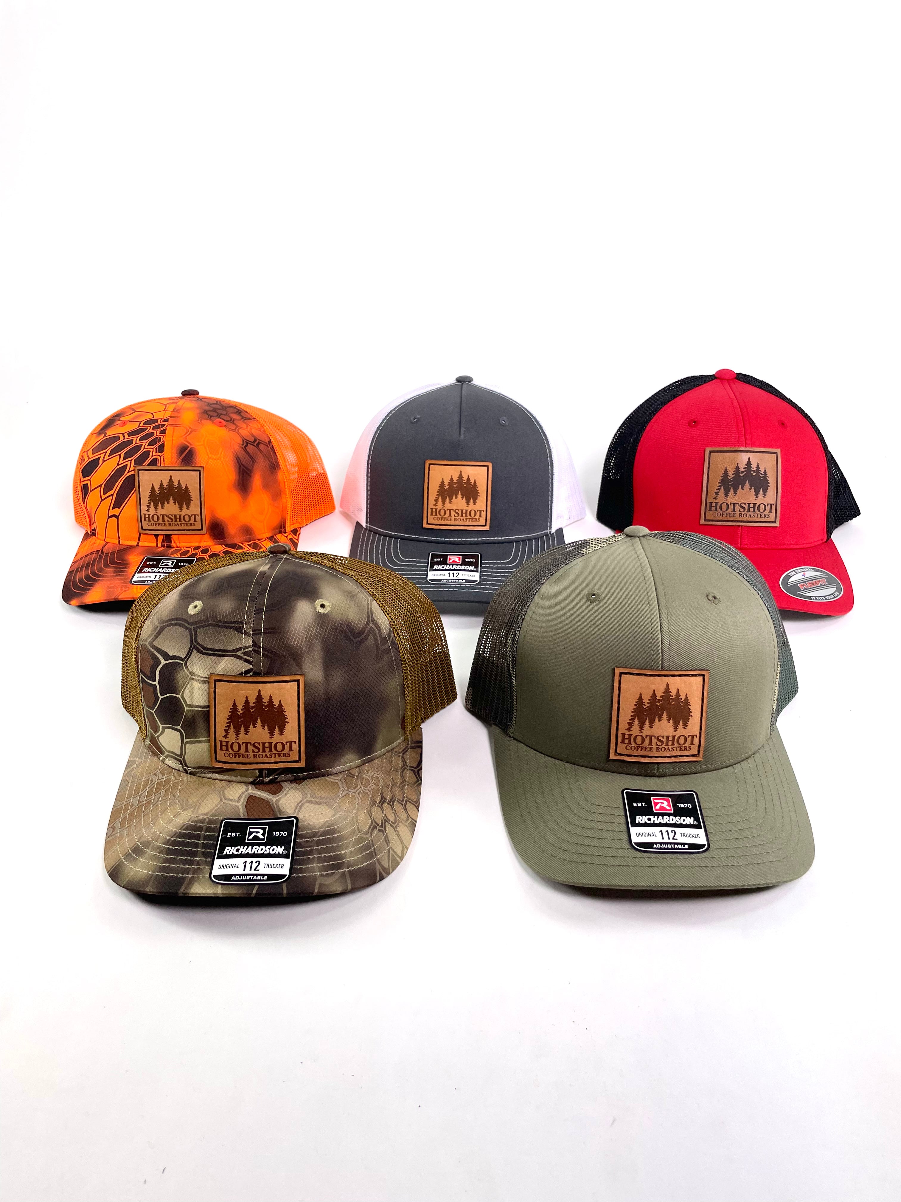HOTSHOT COFFEE ROASTERS LEATHER PATCH HAT