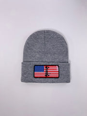 BOW AMERICA - GREY BEANIE